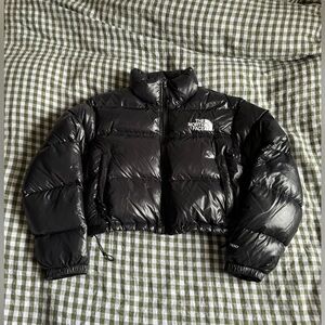 The North Face Nuptse Cropped Puffer Jacket